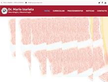 Tablet Screenshot of marioizurieta.com